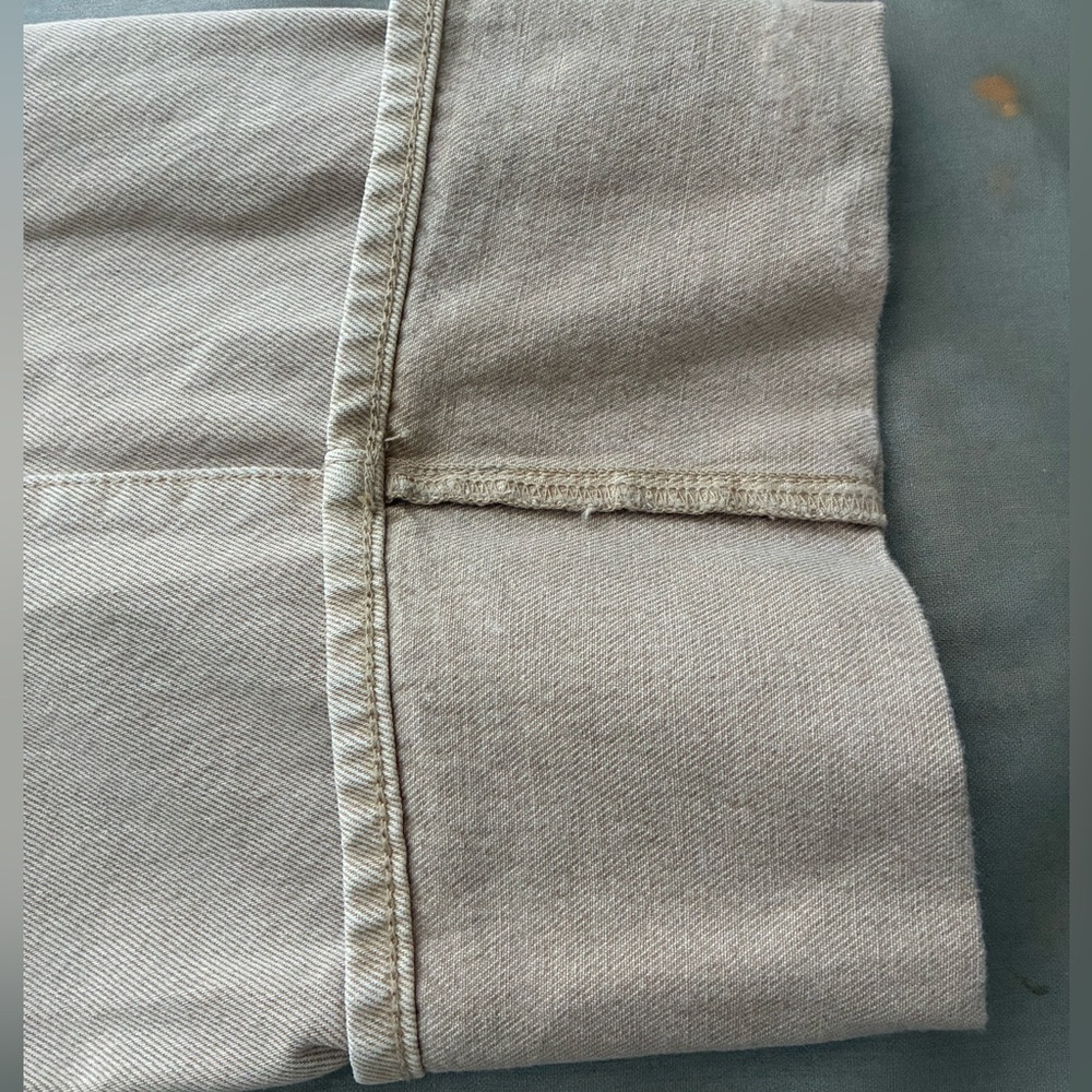 Pistola Ryder High-Rise Straight Leg Cuffed Jeans Oat color Size 27 - Picture 10 of 13